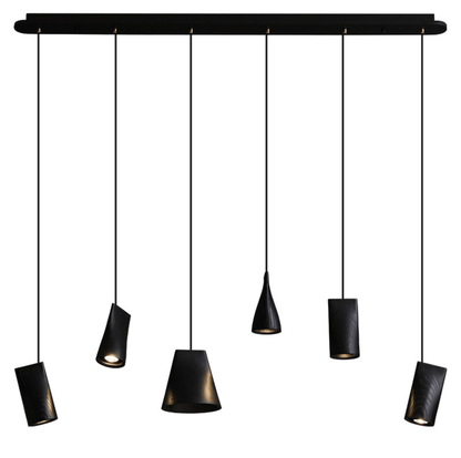 Nordic Tilted Wood Pendant Light