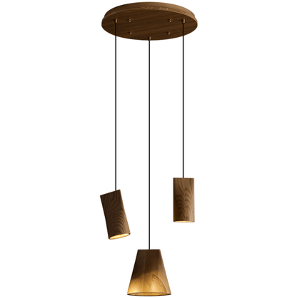 Nordic Tilted Wood Pendant Light