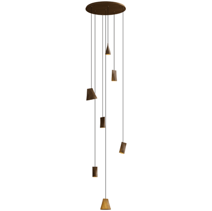 Nordic Tilted Wood Pendant Light