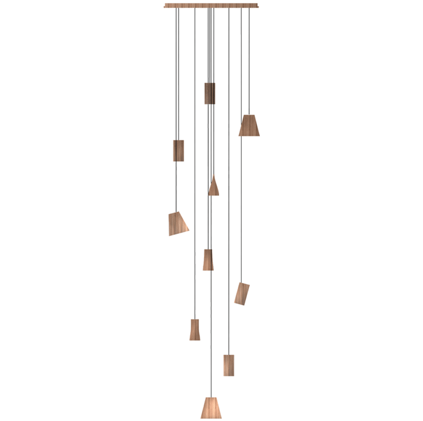 Nordic Tilted Wood Pendant Light