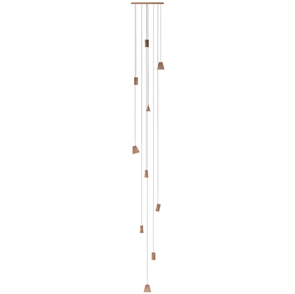 Nordic Tilted Wood Pendant Light