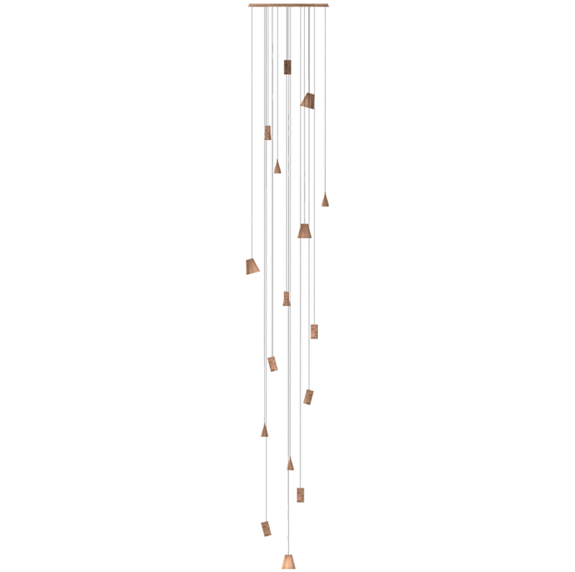 Nordic Tilted Wood Pendant Light
