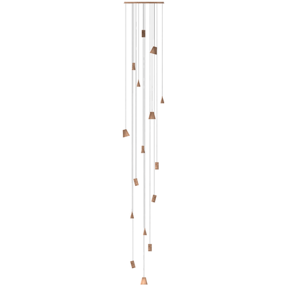 Nordic Tilted Wood Pendant Light