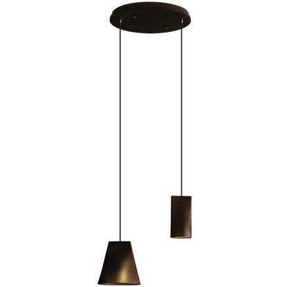 Nordic Tilted Wood Pendant Light