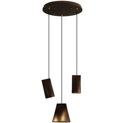Nordic Tilted Wood Pendant Light