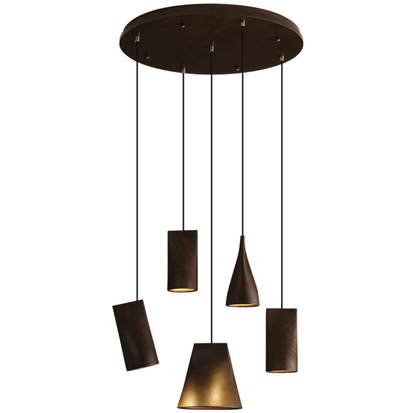 Nordic Tilted Wood Pendant Light