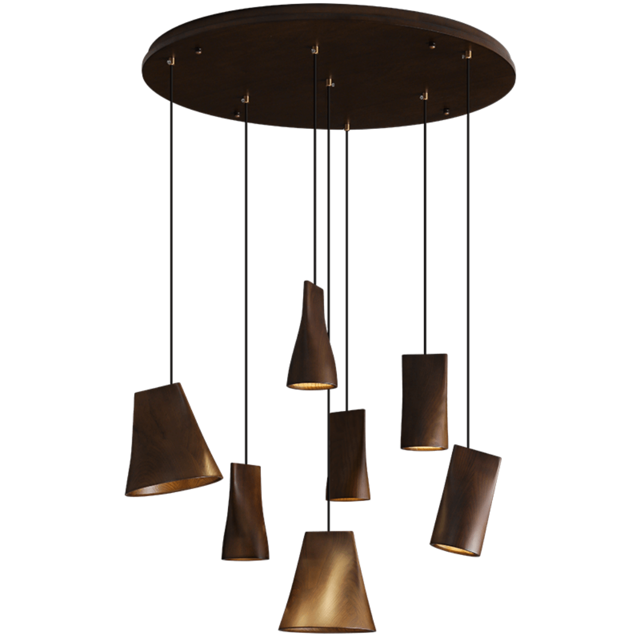 Nordic Tilted Wood Pendant Light