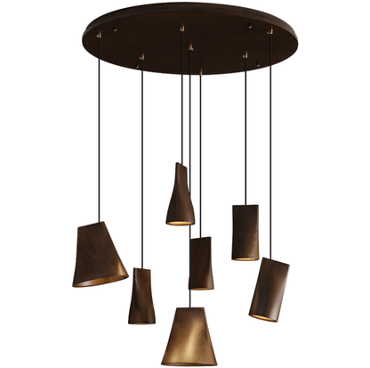 Nordic Tilted Wood Pendant Light