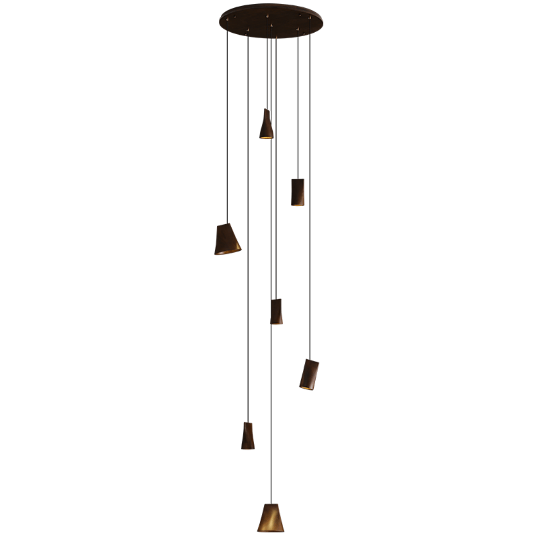 Nordic Tilted Wood Pendant Light
