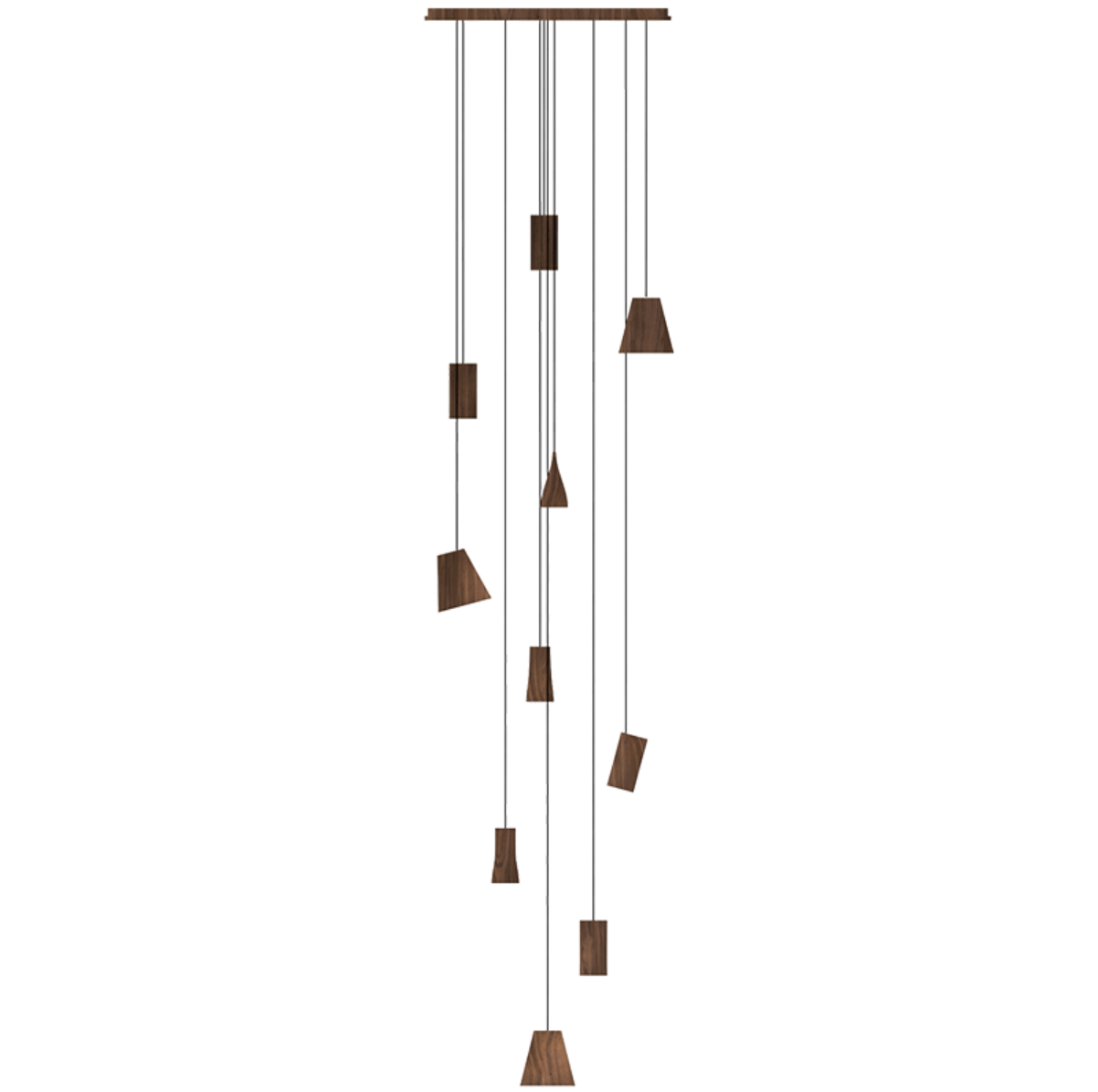 Nordic Tilted Wood Pendant Light