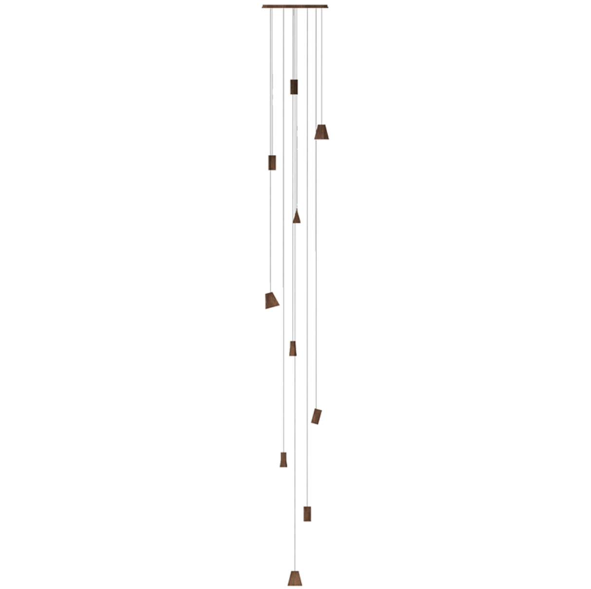 Nordic Tilted Wood Pendant Light