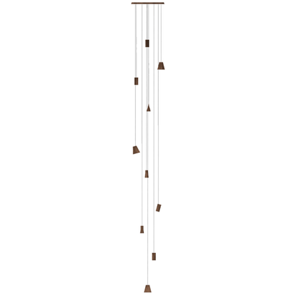 Nordic Tilted Wood Pendant Light