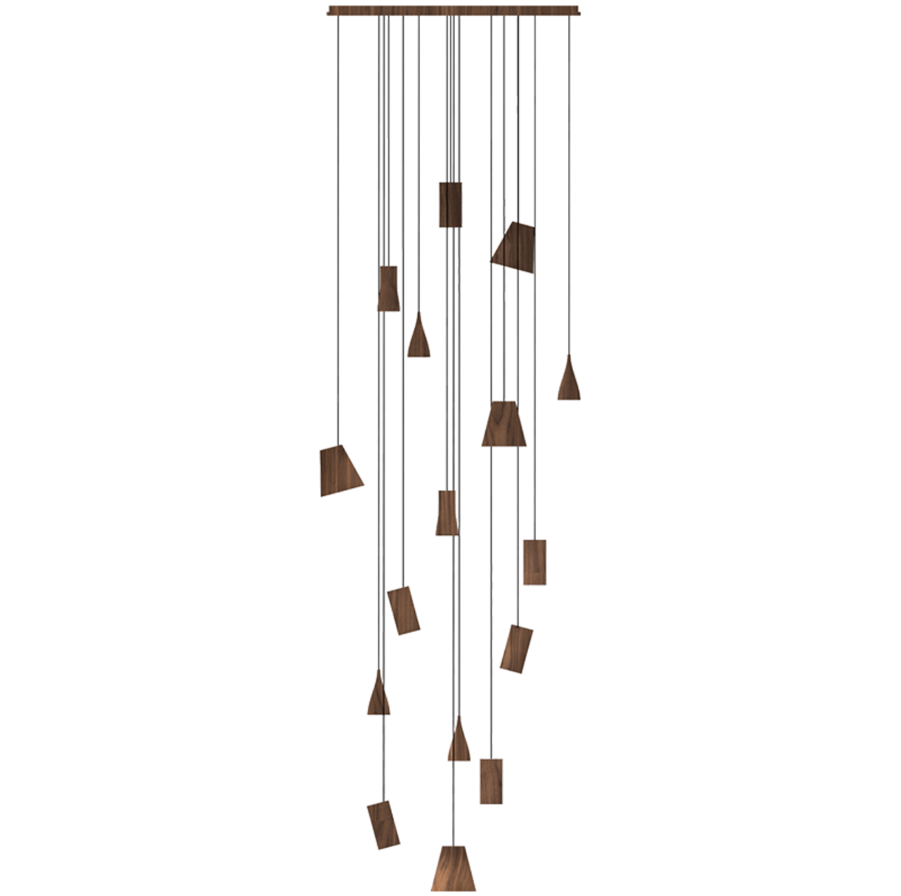 Nordic Tilted Wood Pendant Light