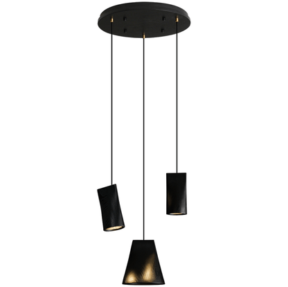 Nordic Tilted Wood Pendant Light