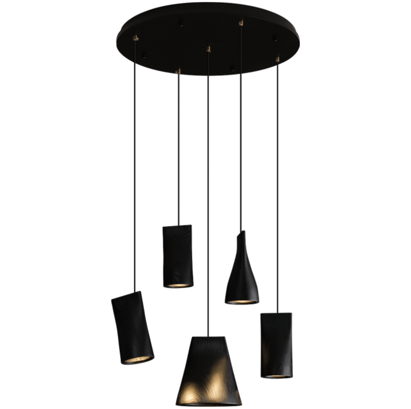 Nordic Tilted Wood Pendant Light
