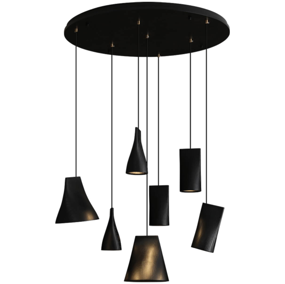 Nordic Tilted Wood Pendant Light