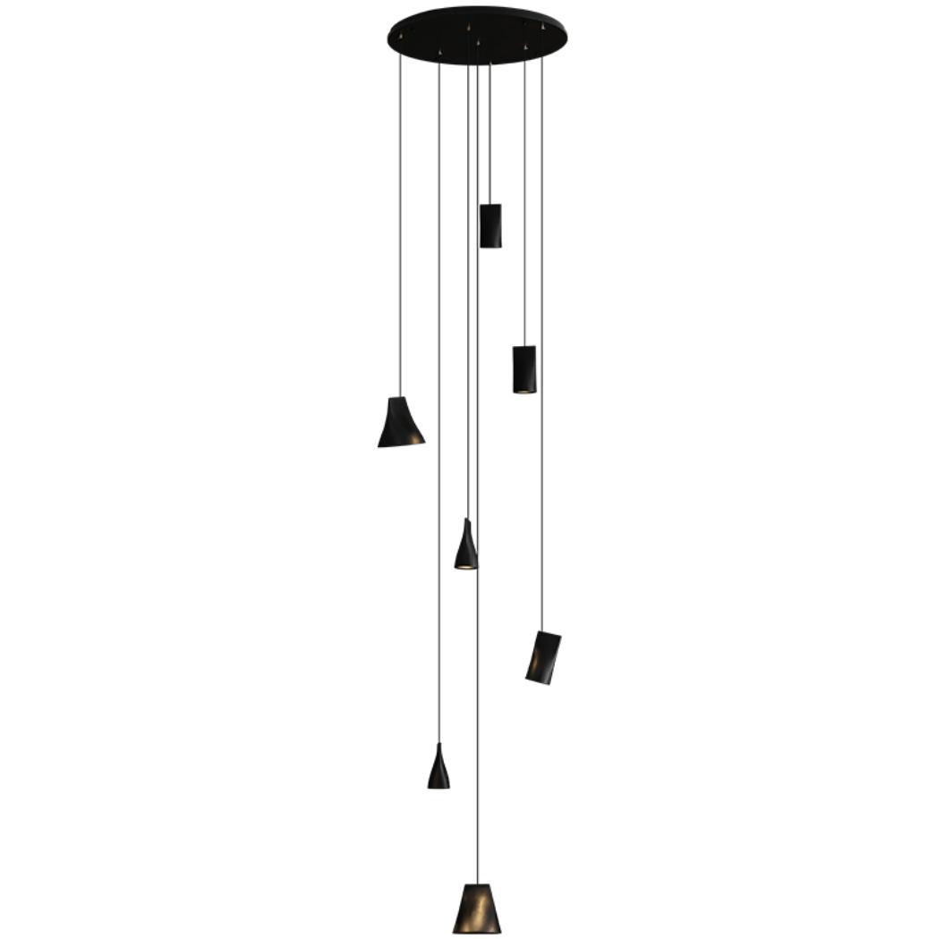 Nordic Tilted Wood Pendant Light