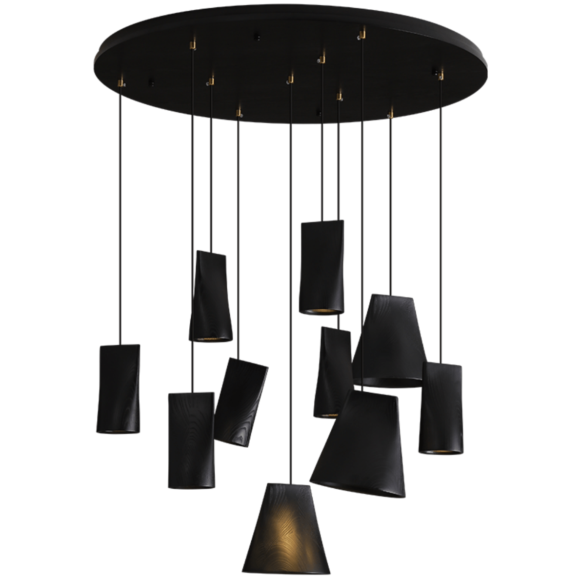Nordic Tilted Wood Pendant Light