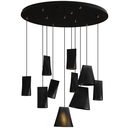 Nordic Tilted Wood Pendant Light