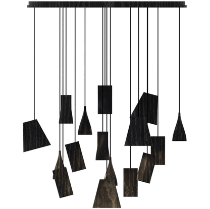 Nordic Tilted Wood Pendant Light