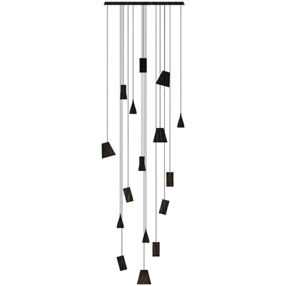 Nordic Tilted Wood Pendant Light