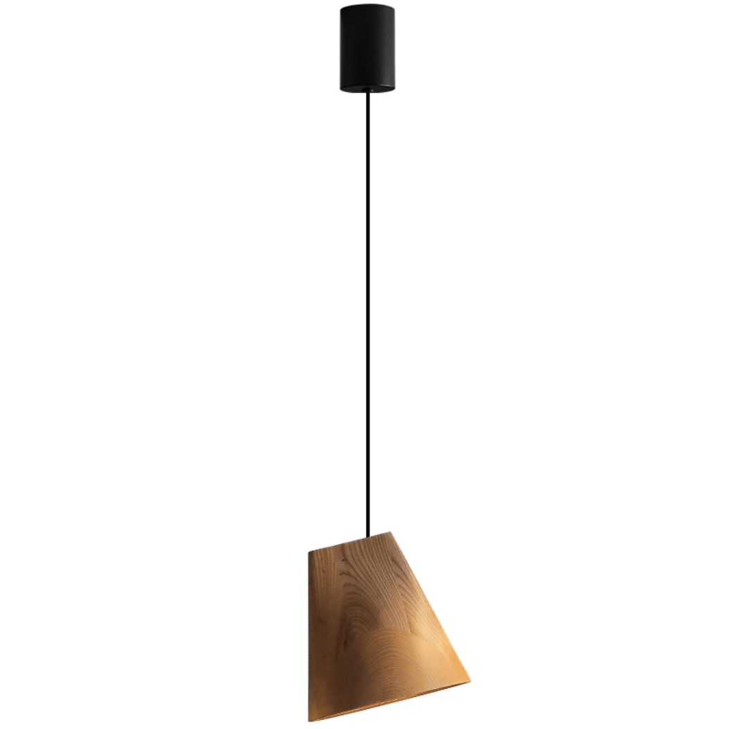 Nordic Tilted Wood Pendant Light