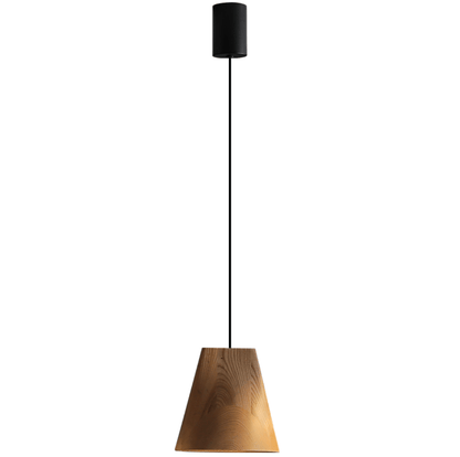 Nordic Tilted Wood Pendant Light