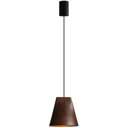 Nordic Tilted Wood Pendant Light