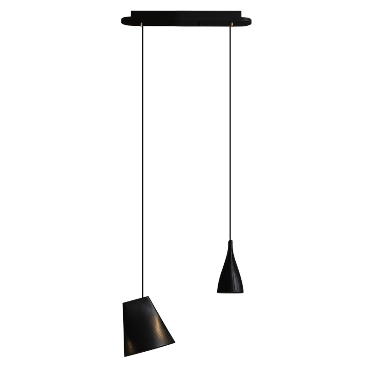 Nordic Tilted Wood Pendant Light