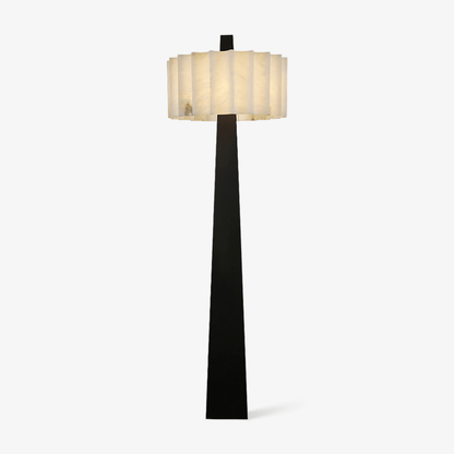 Origami Pleat Alabaster Floor Lamp