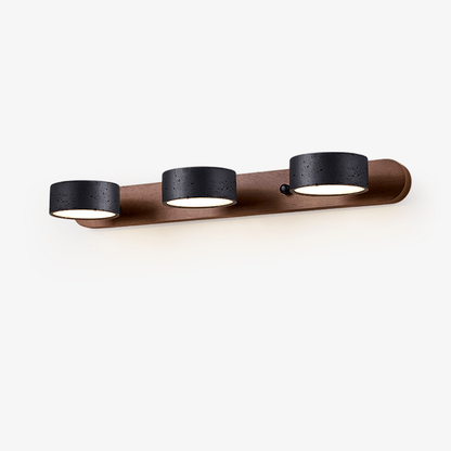 Black Travertine Duo Wall Light