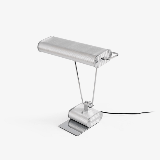 Chrome Coiled Wire Desk Lamp