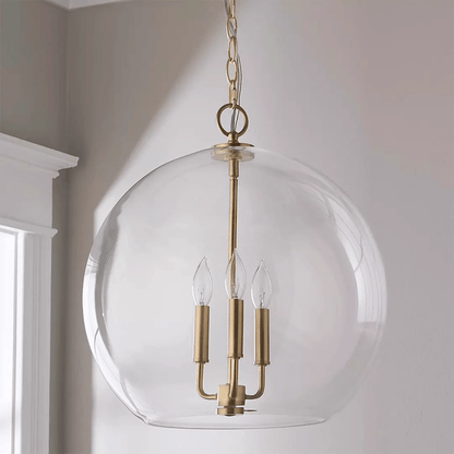Lysander Clear Globe Pendant Lamp