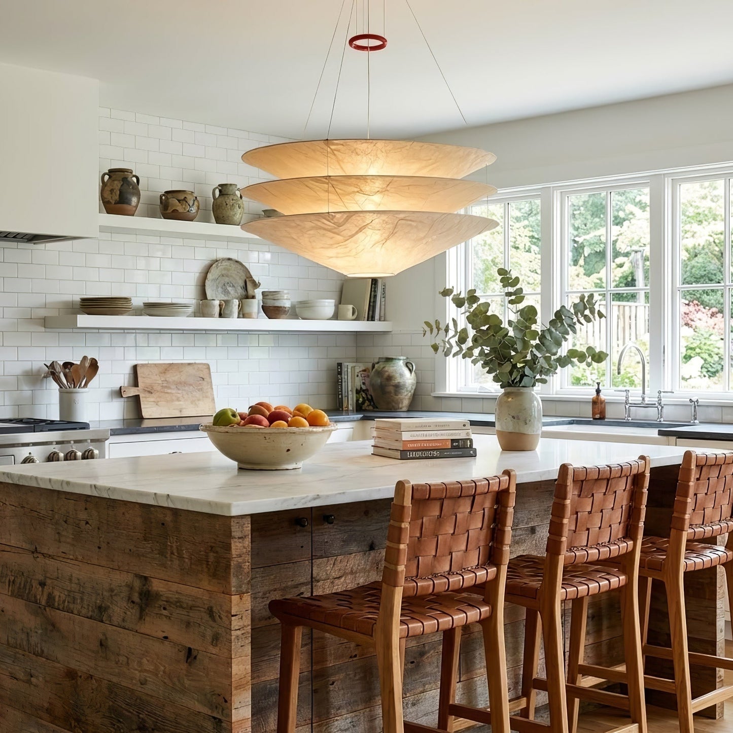 Kazu Cone Silk Pendant Lamp