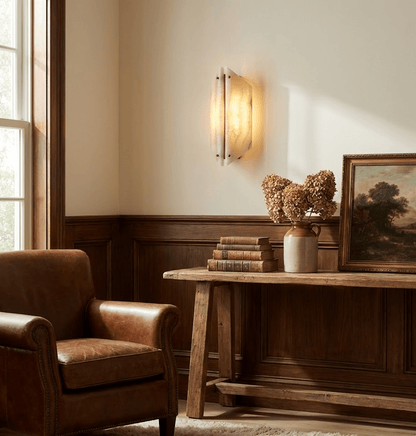 Onyxa Crest Alabaster Wall Lamp