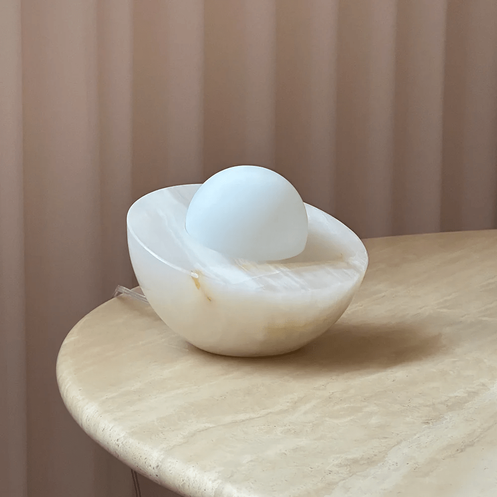 Halo Pebble Stone Table Lamp