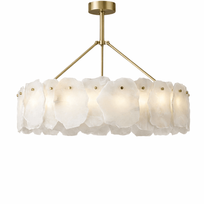Ecliptica Spiral Alabaster Chandelier