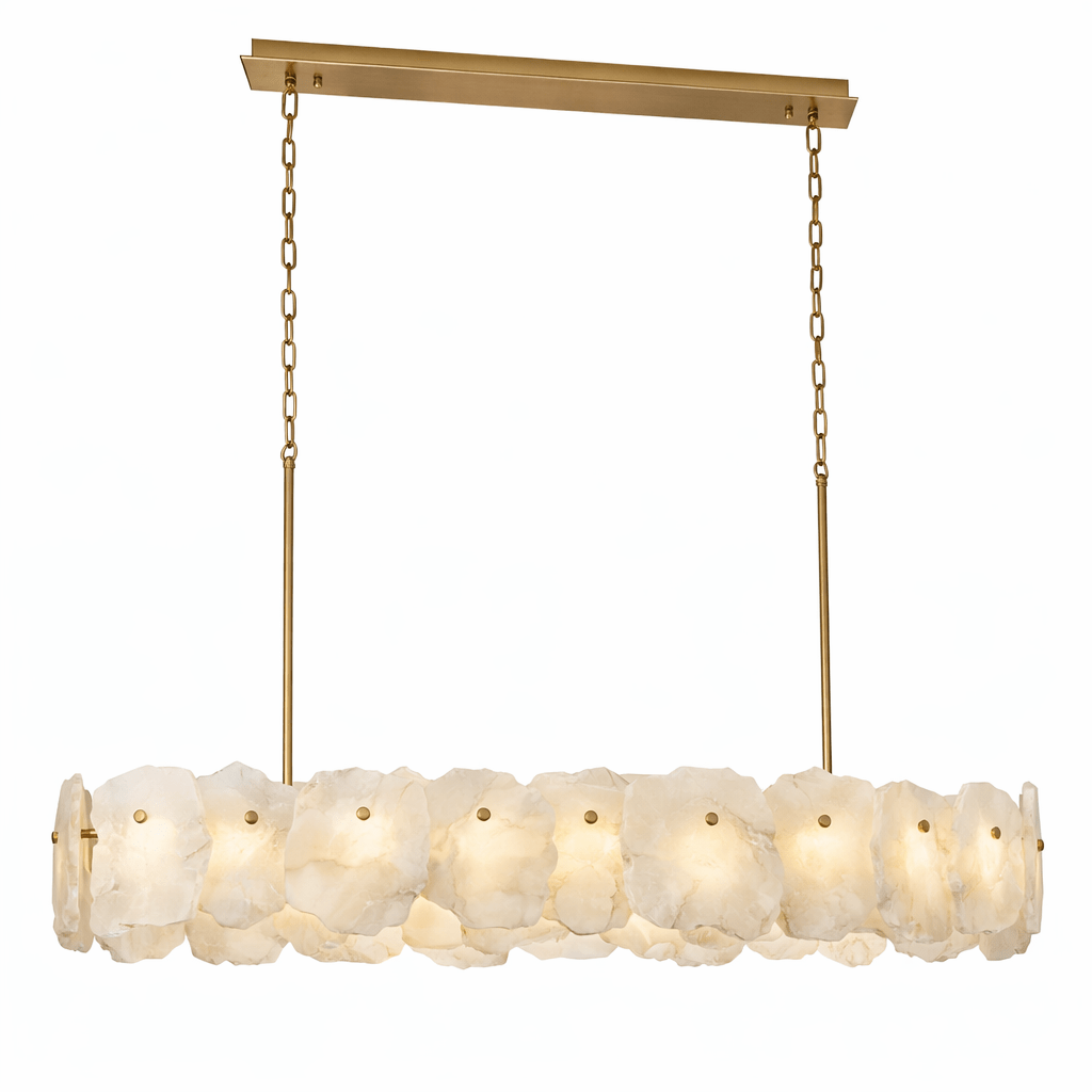 Ecliptica Spiral Alabaster Chandelier