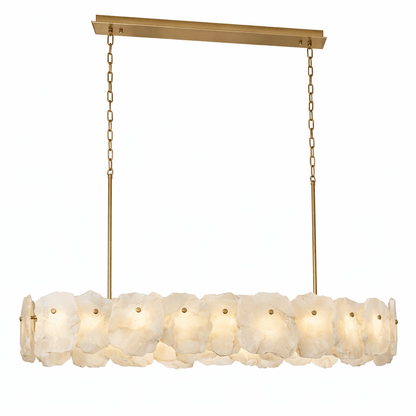 Ecliptica Spiral Alabaster Chandelier