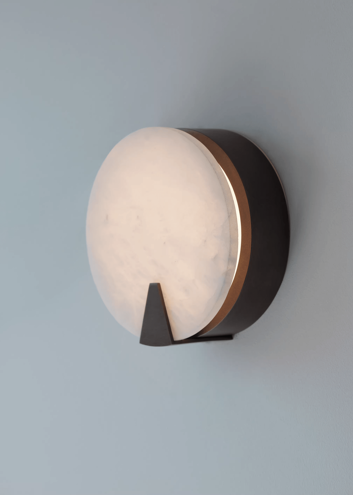 Solaris Halo Alabaster Wall Light
