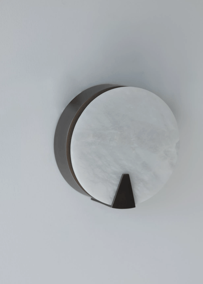 Solaris Halo Alabaster Wall Light