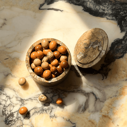 Strata Sphere Stone Storage Box