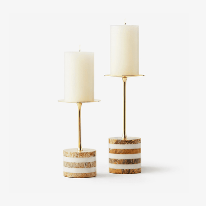 Strata Rise Marble Candle Holder