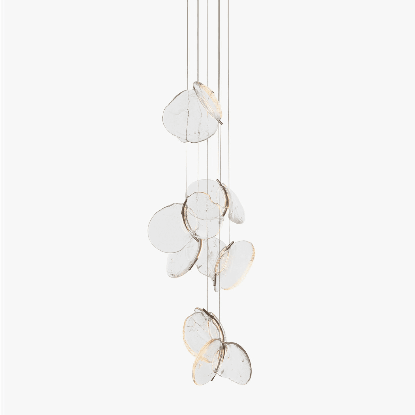 Luminous Glass Petals Pendant Lamp