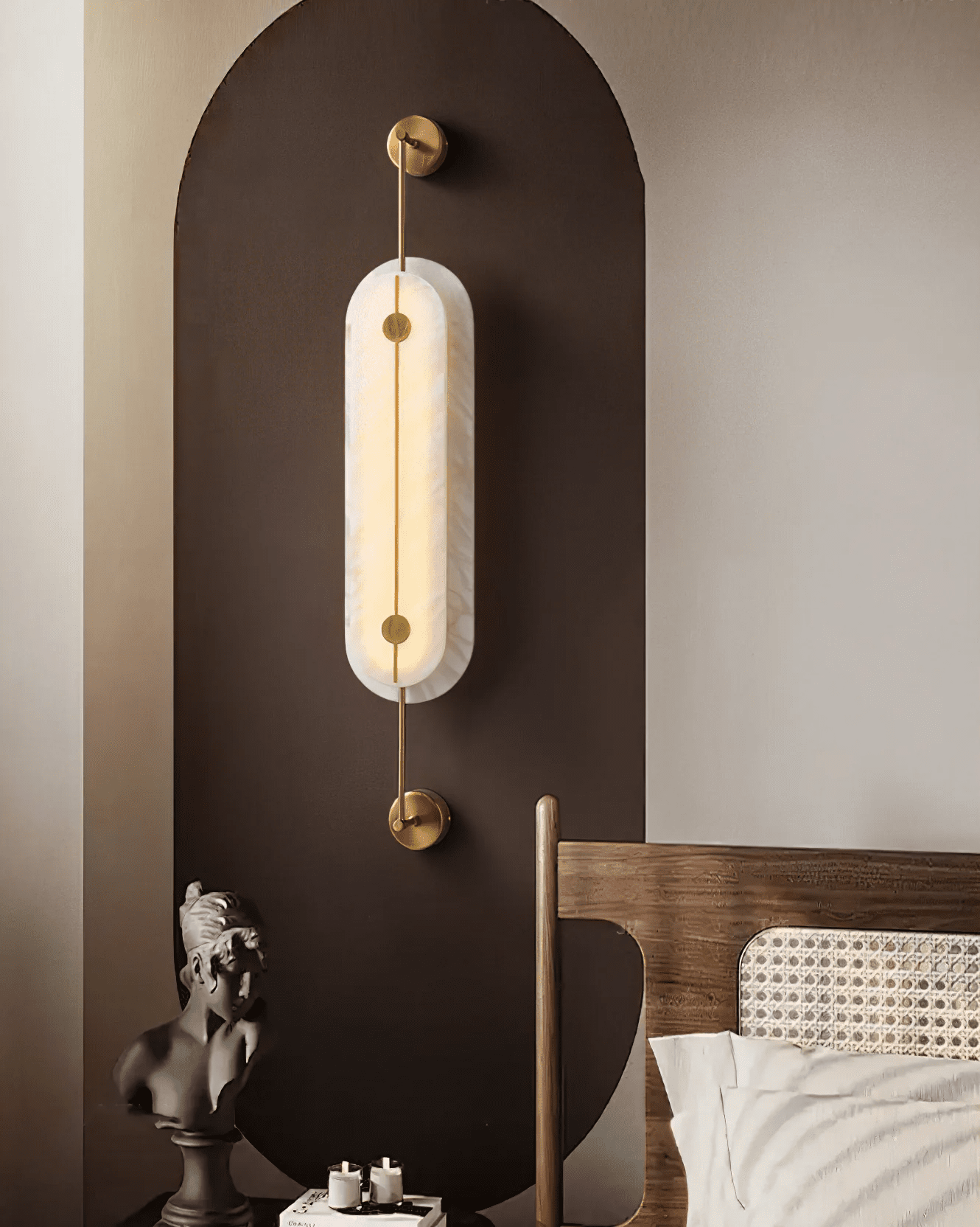 Solvane Alabaster Wall Sconce