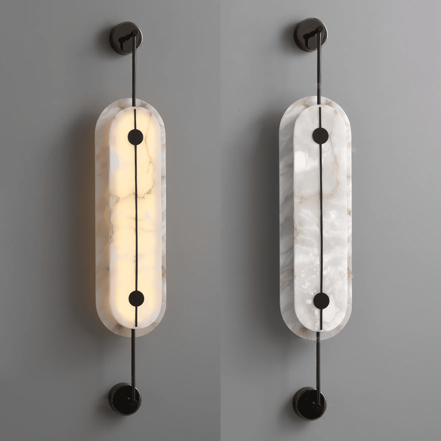 Solvane Alabaster Wall Sconce