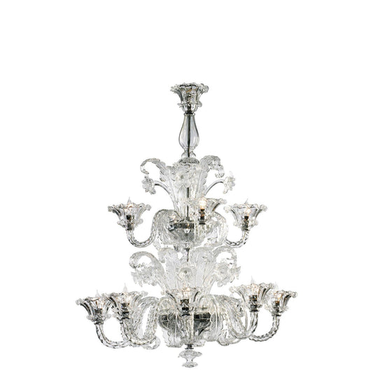 Chrome 12-Light Chandelier