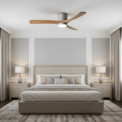 Nordic Wooden 42"/48"/52" Ceiling Fan Light