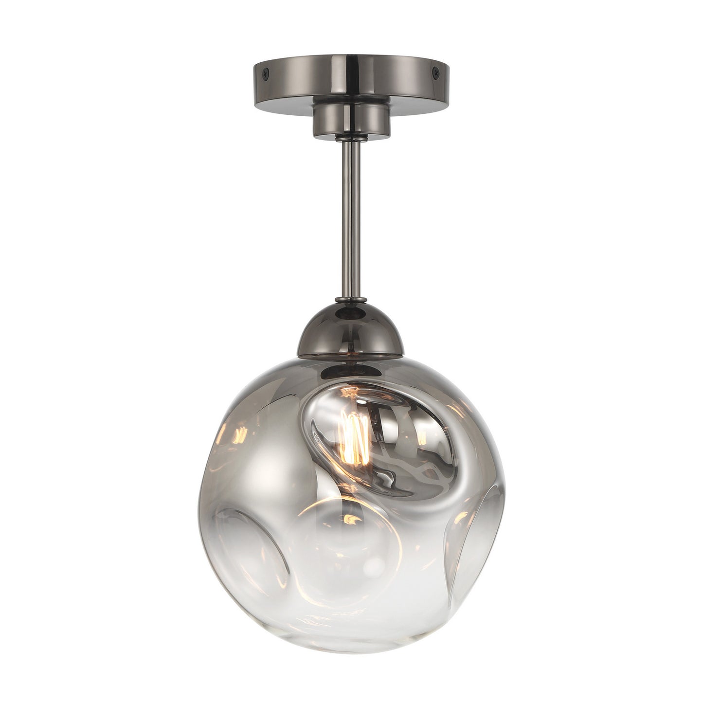One Light Semi Flush Mount