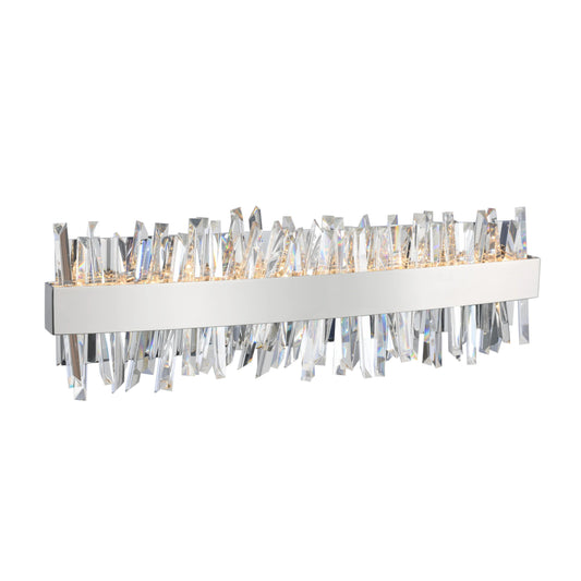 Glacier LED Vanity Light by Allegri in 24 inches Chrome